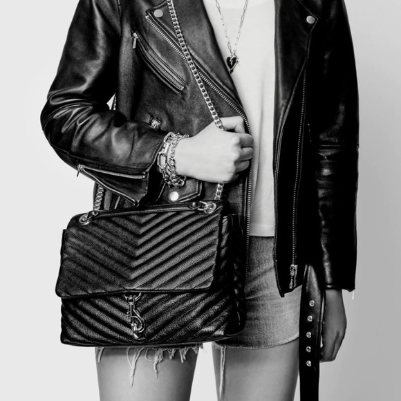 Rebecca Minkoff “Edie” leather should bag with gold hardware - Picture 4 of 7